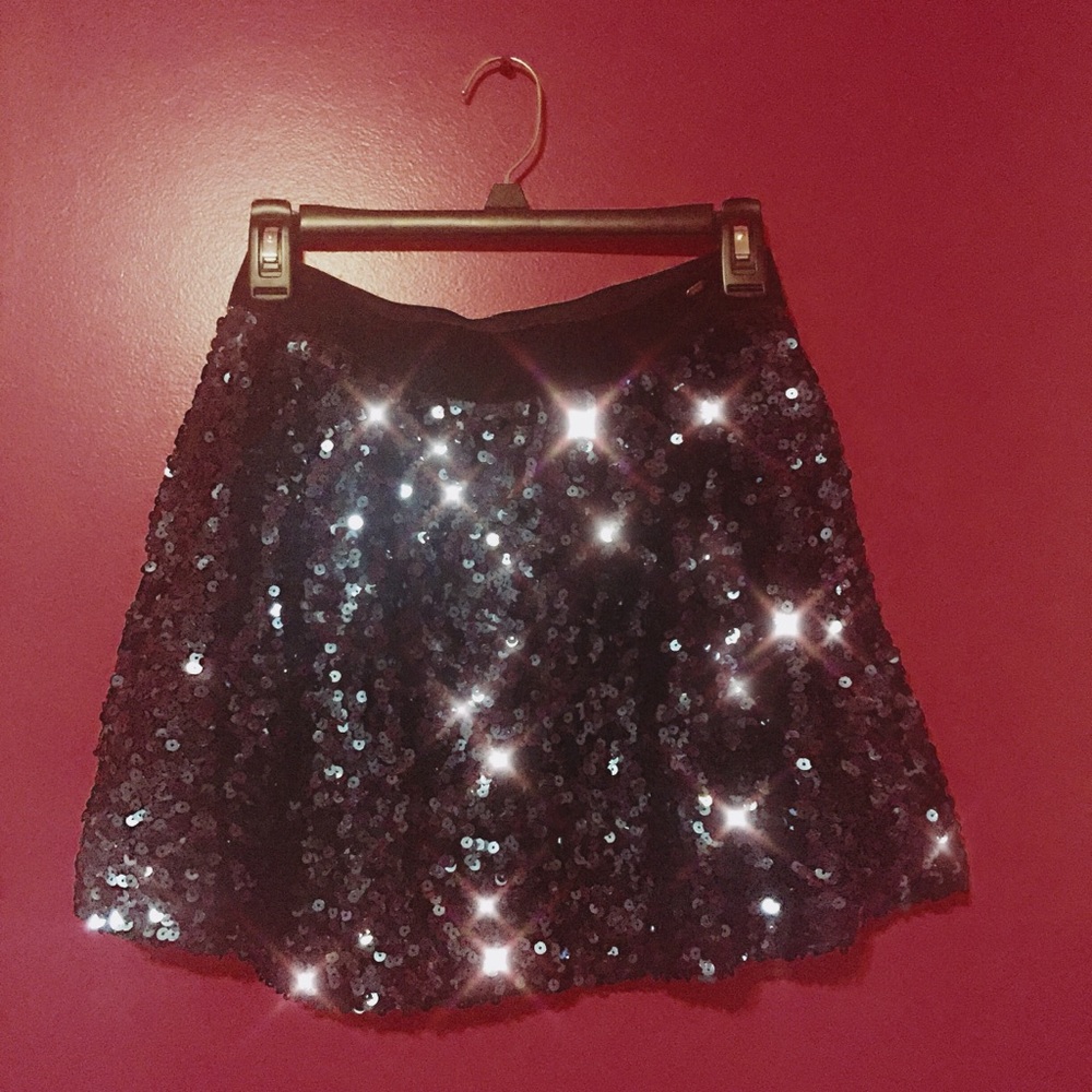 AEROPOSTALE Navy Blue Sequin Skirt